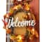 Glitzhome&#xAE; 36.25&#x22; Wooden Scarecrow Family Porch D&#xE9;cor with Lighted Wreath